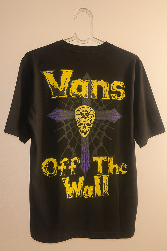 Vans Off The Wall Skull Cross Graphic oversized T-Shirt - 80s Rock Vibe (Unisex)