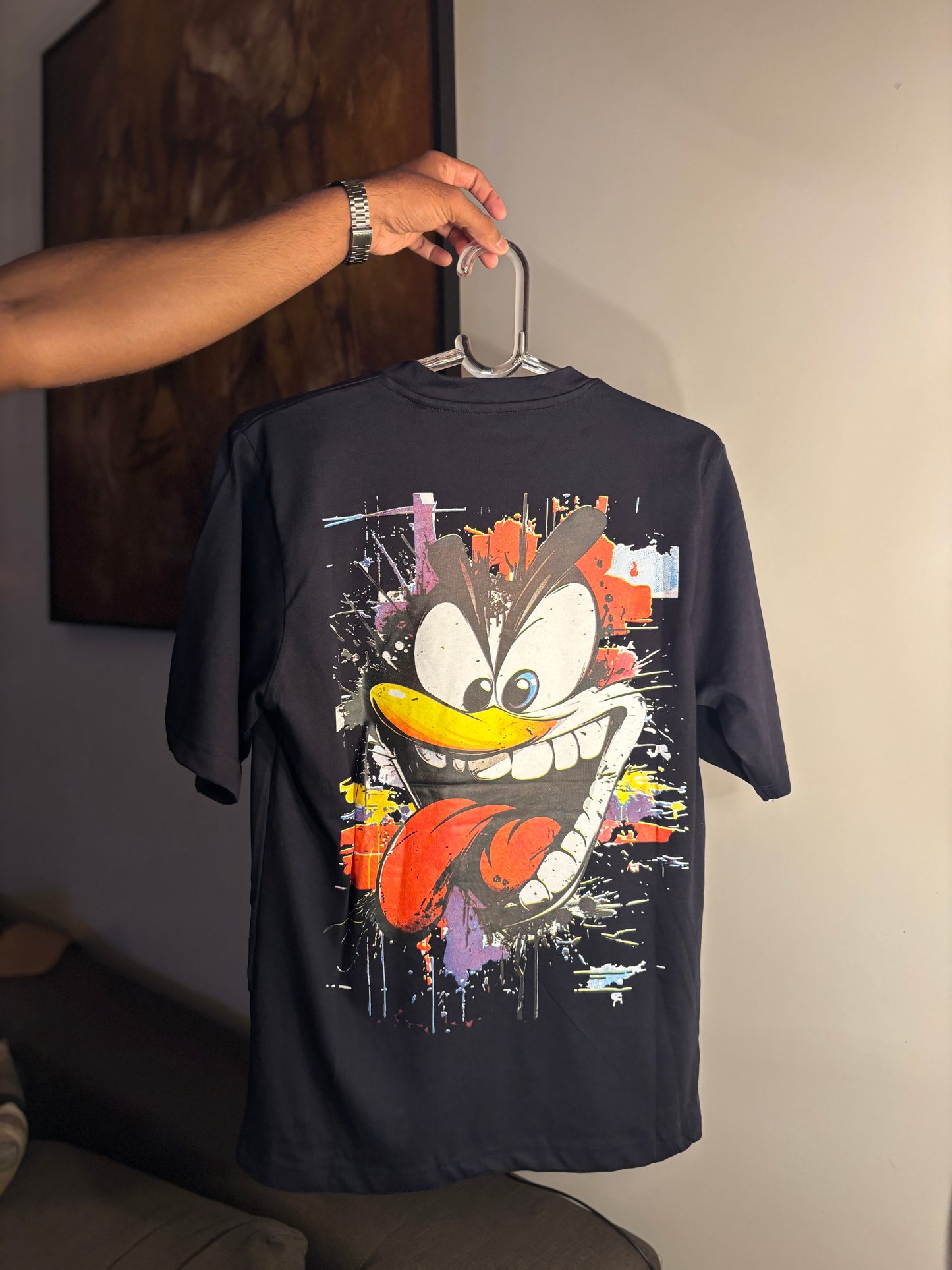 Wild Toon Face Oversized T-Shirt